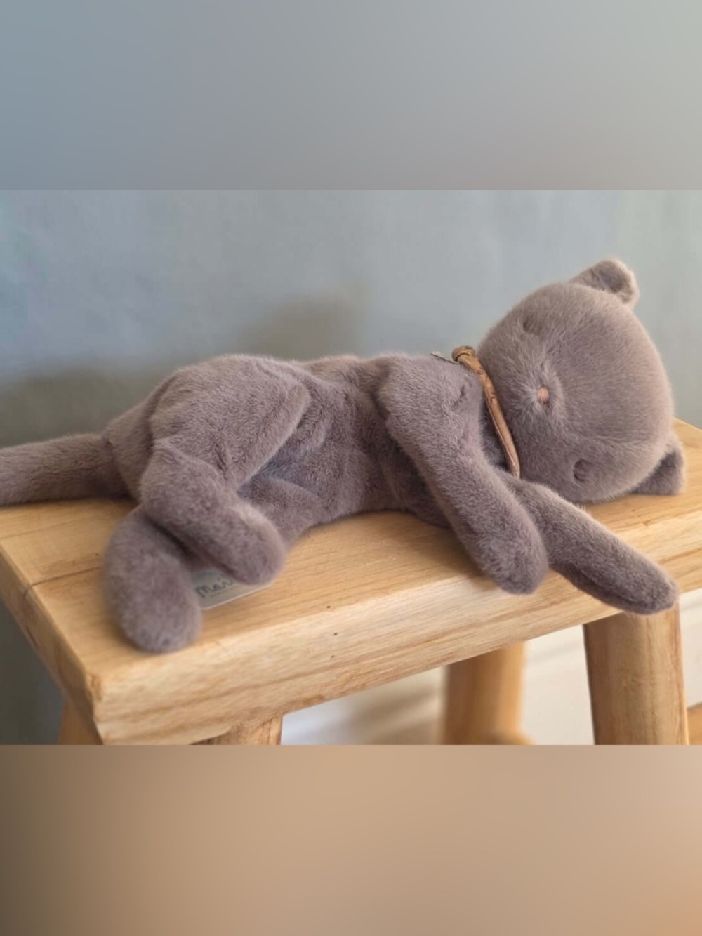 NWT Maileg Sleeping Kitten Plush Medium Grey, Soft Toy, Collectible Kids Gift - Picture 7 of 16